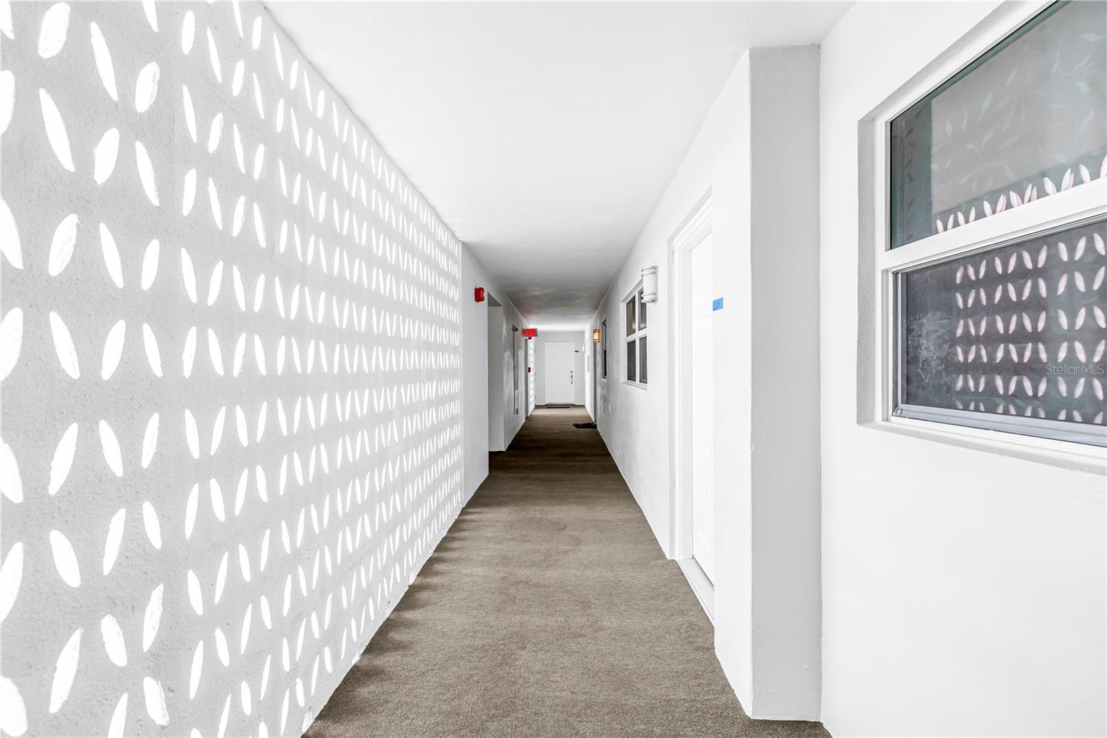 Hallway from Parking Garage
