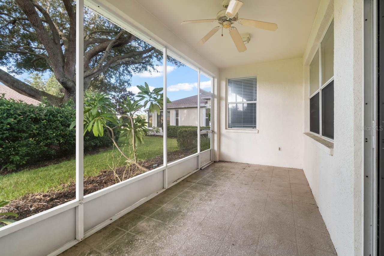 Screened lanai