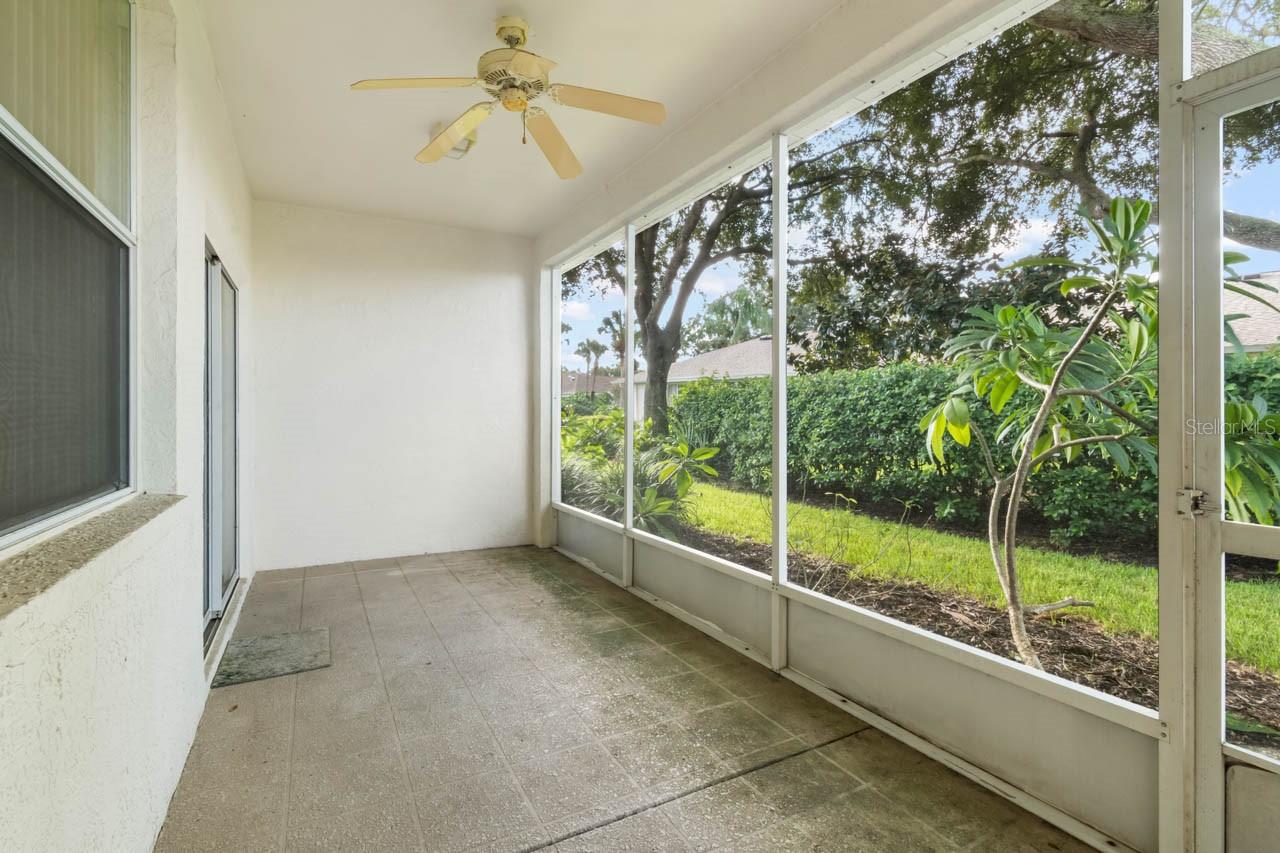 Screened lanai
