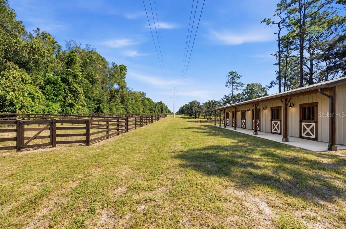 Virtually created paddocks and barn...imagine the possibilities!