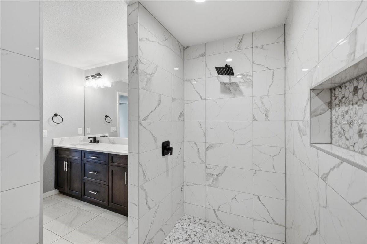Shower in Primary Bathroom