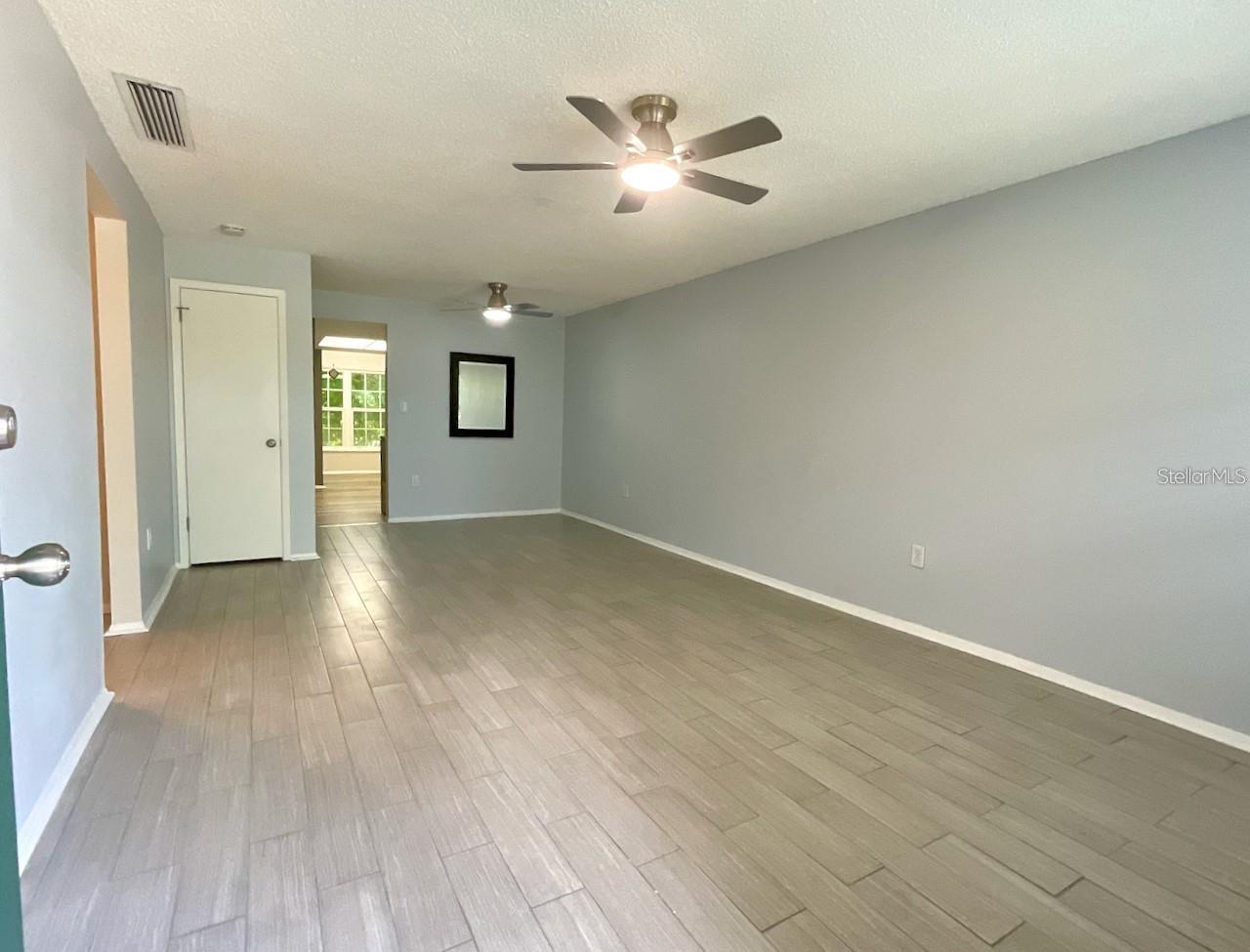 Entering the front door