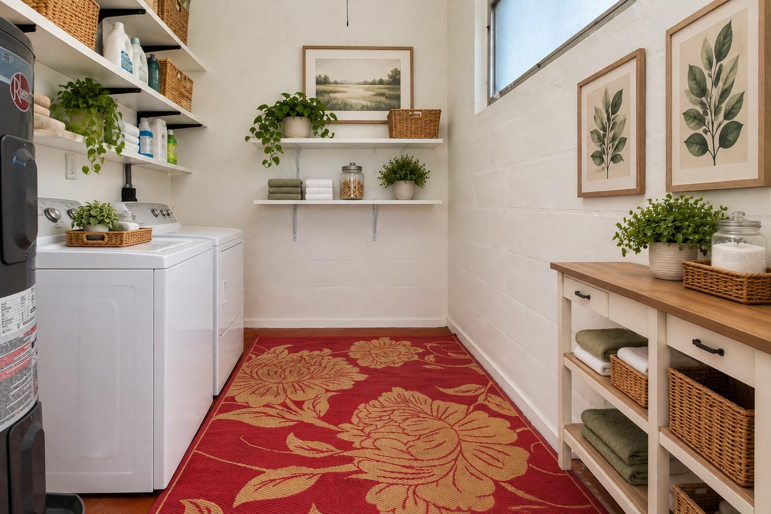 Staged Utility Room