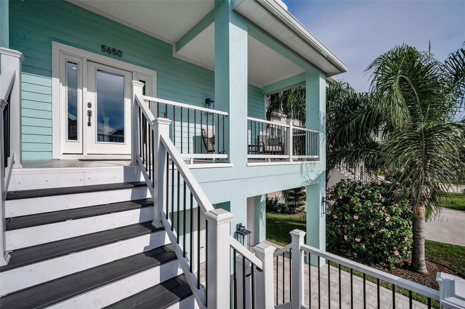 Covered entry porch