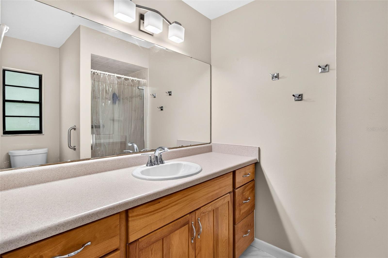 primary bathroom with shower