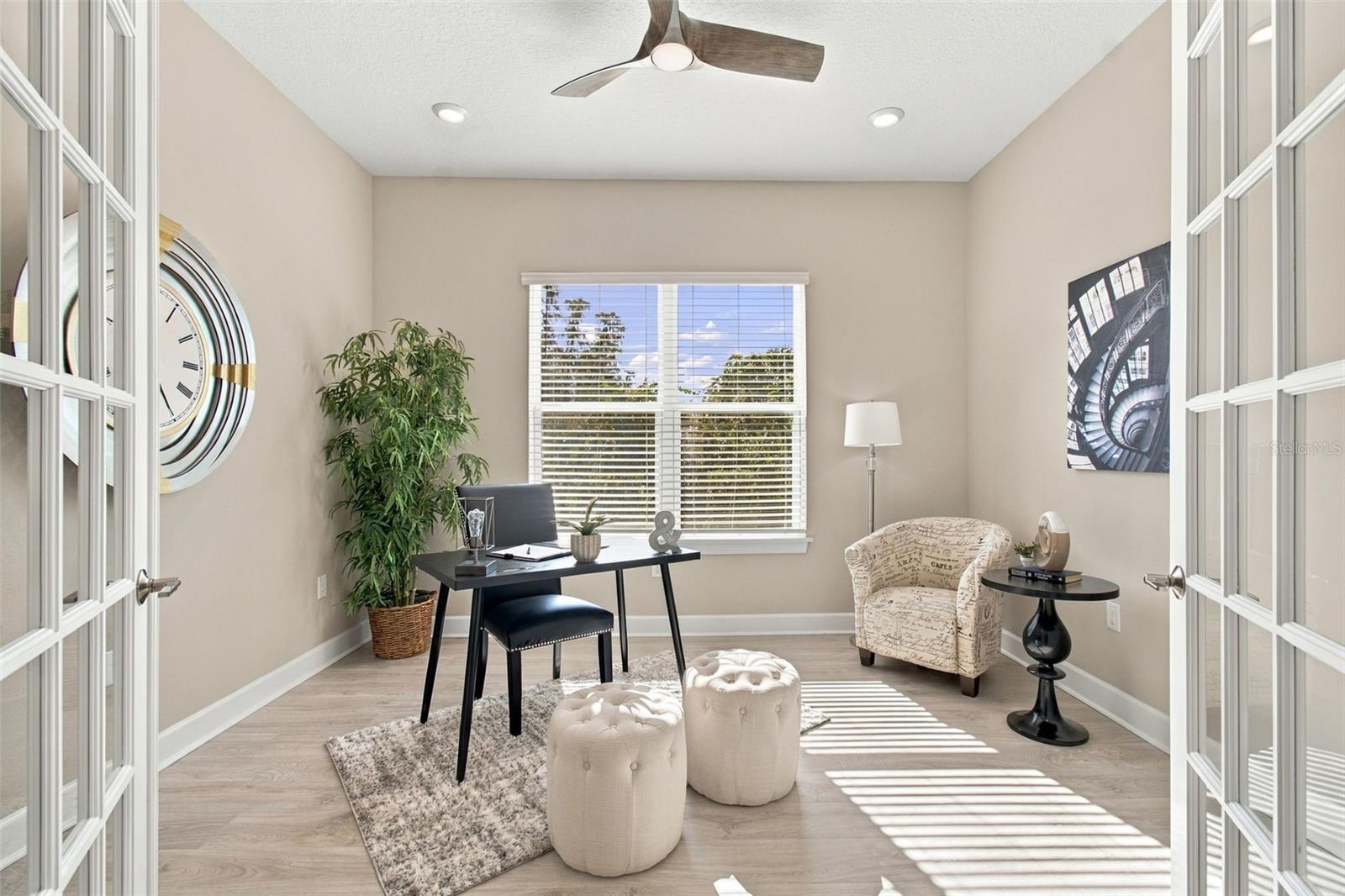 Den/Study with French Doors