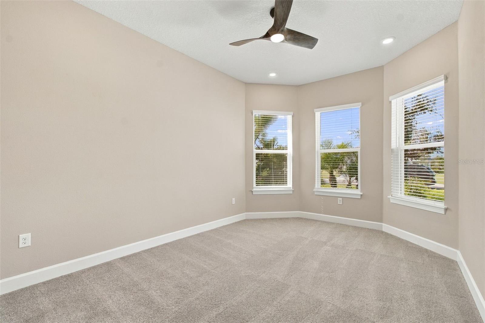 Bedroom Three with the bay window