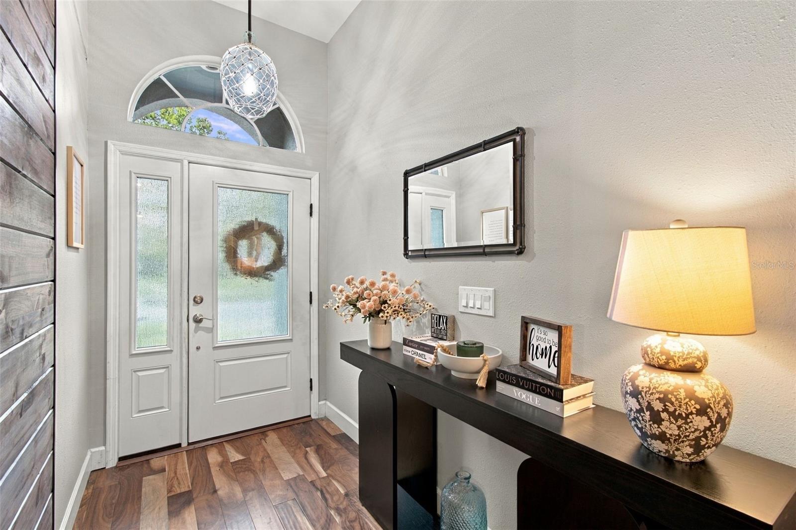 Entry-way to front of home