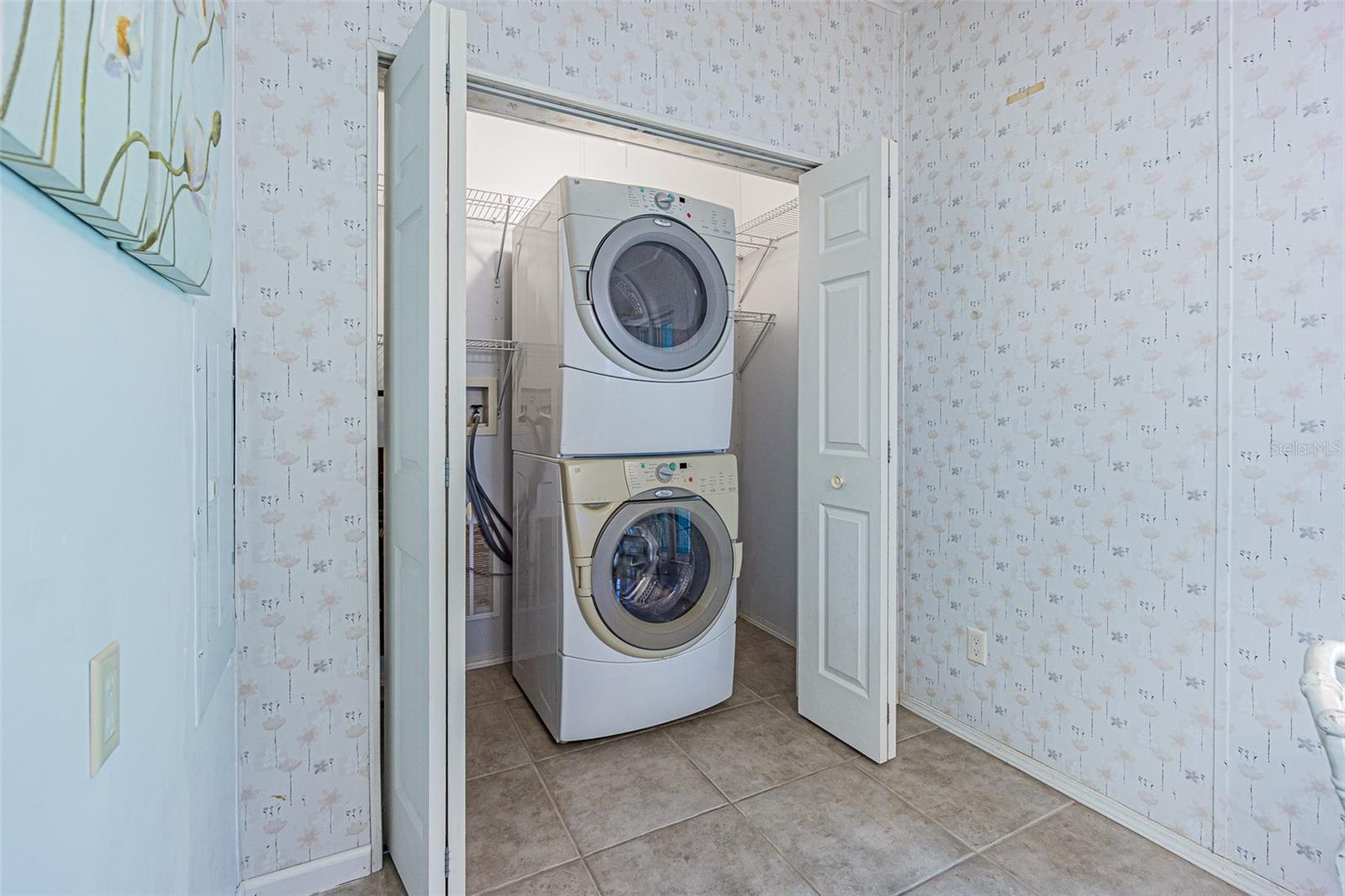 Stackable washer and dryer can be side by side