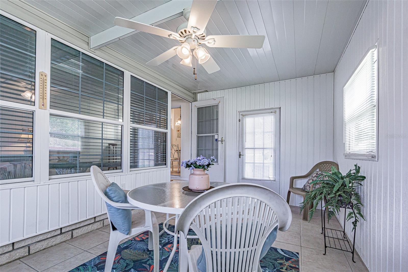 2nd Florida room with door to open patio