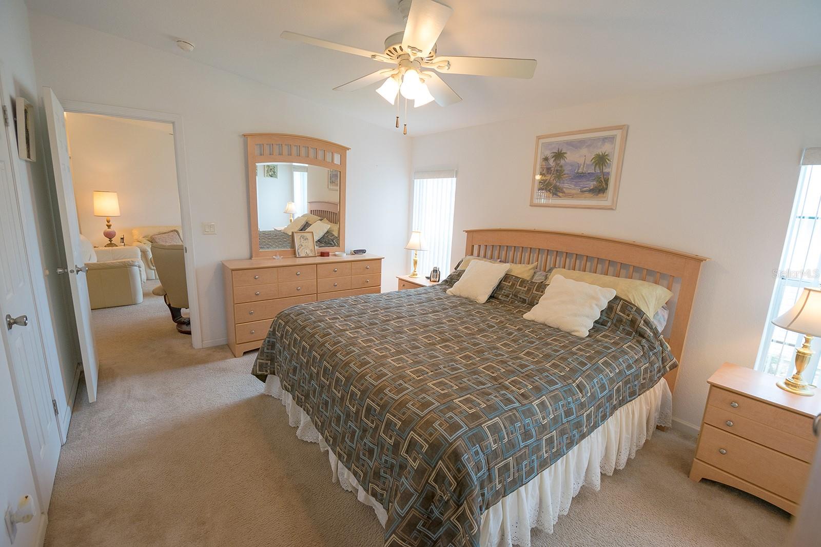 Previous owner had king bed in primary bedroom