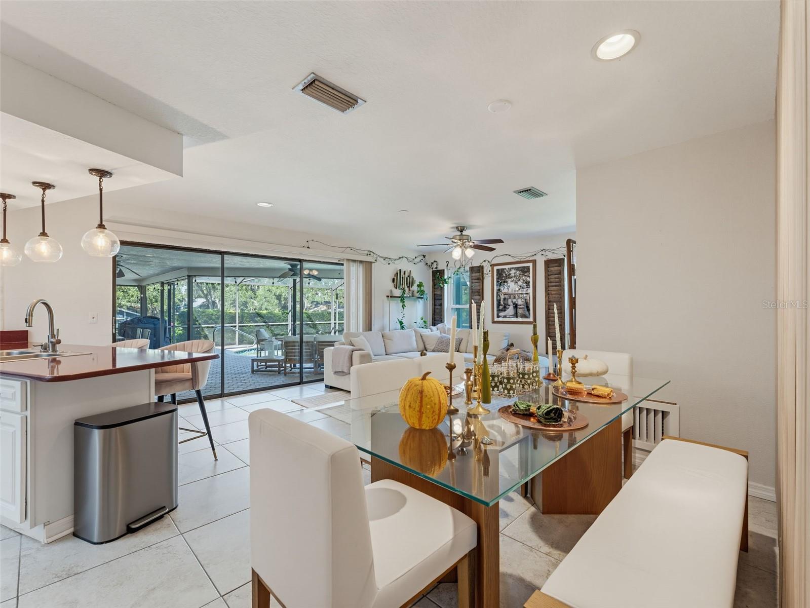 Dining area facing Family Room