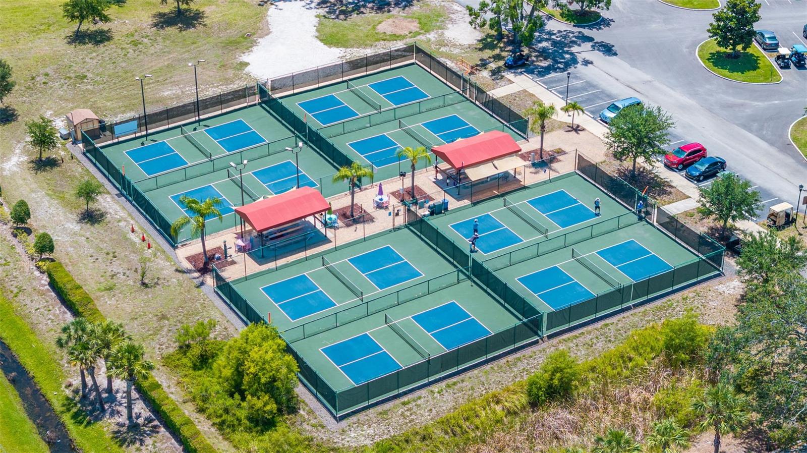 8 of 12 Pickleball Courts
