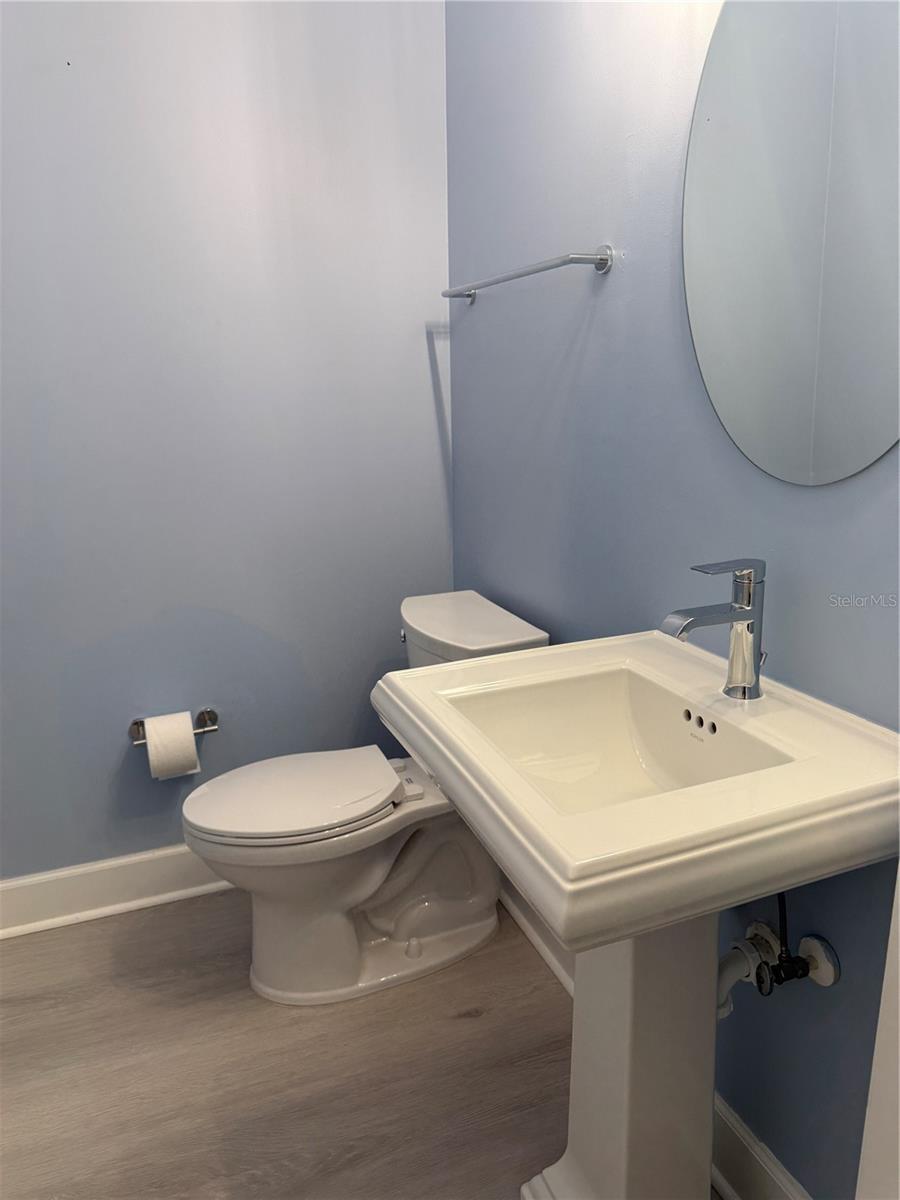 1/2 Bath on Main Floor
