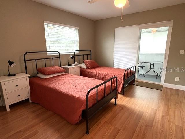 Guest bedroom, complete with twin beds.