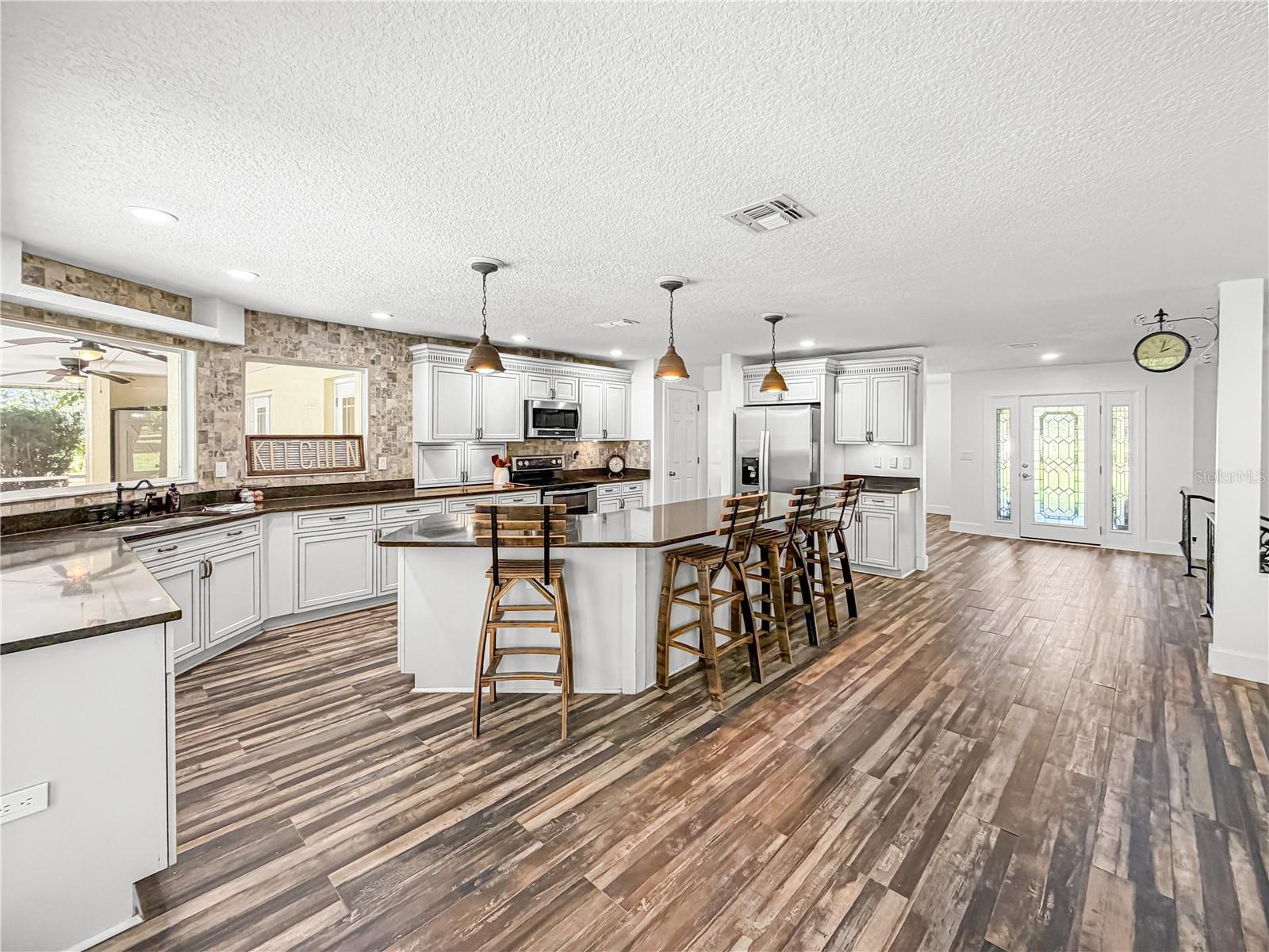 Kitchen from Pool Entry