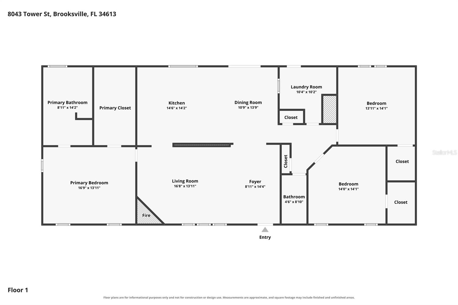 8043 TOWER STREET, Brooksville, FL 34613