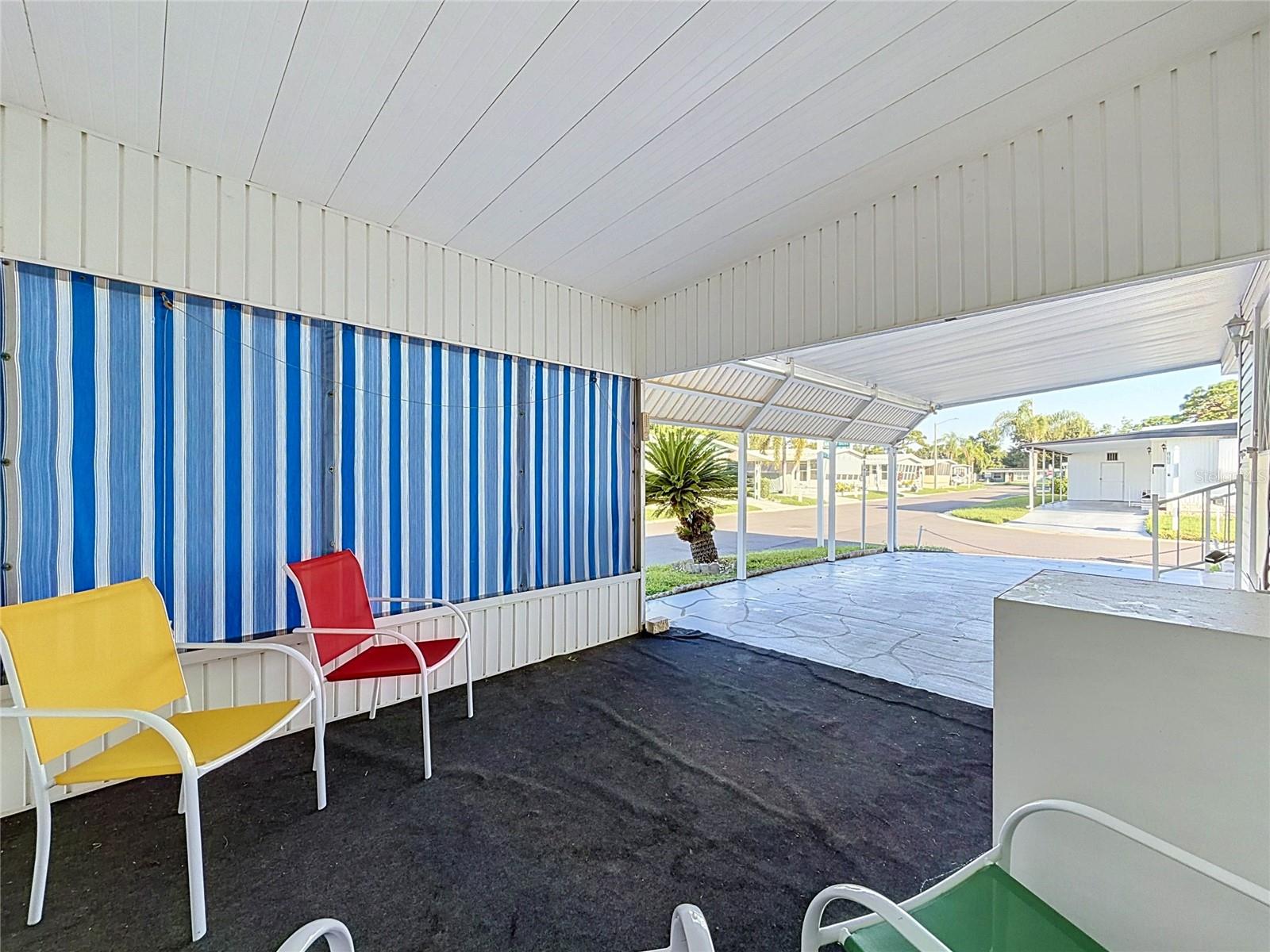 COVERED PRIVATE PATIO AREA