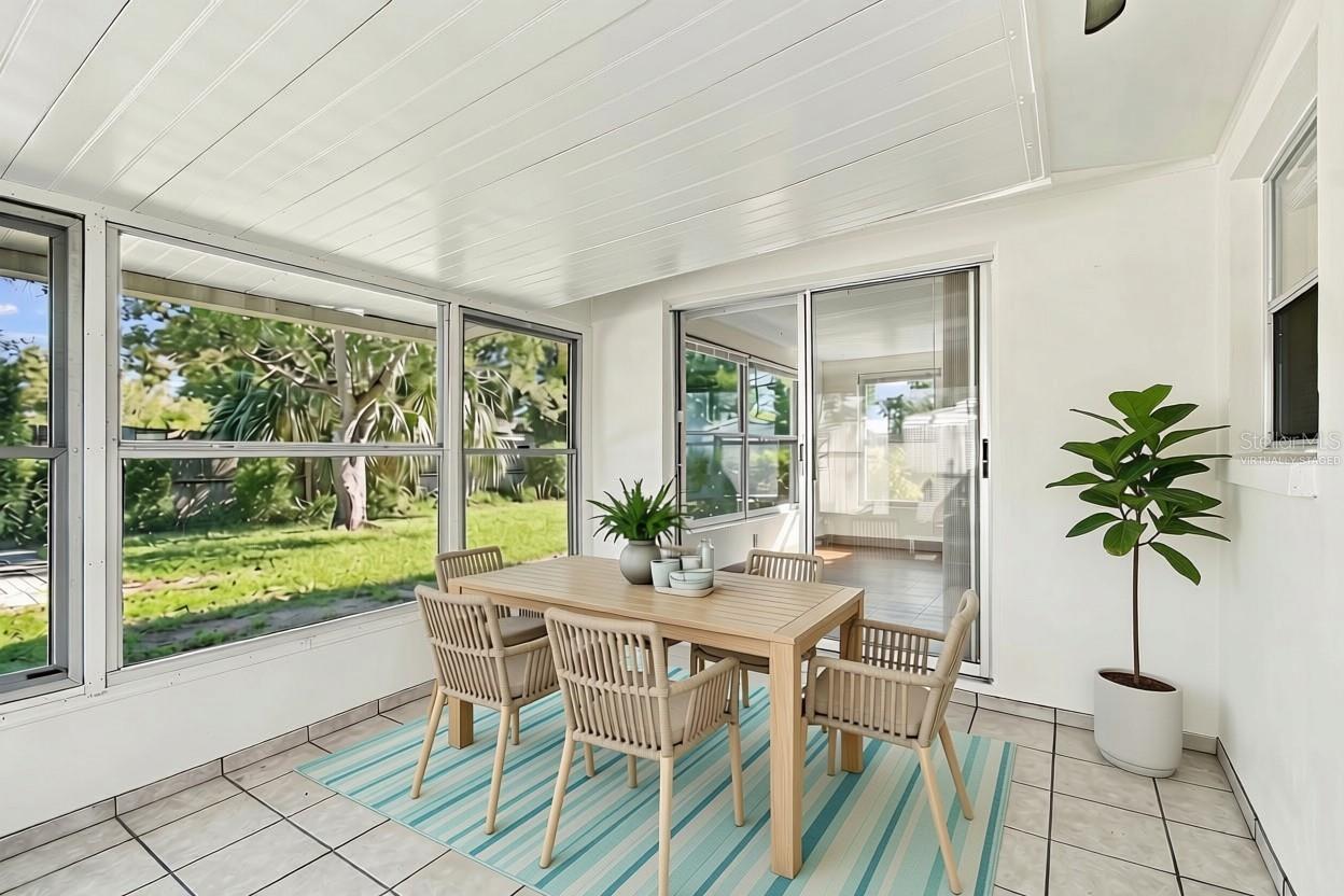 Virtually Staged enclosed lanai