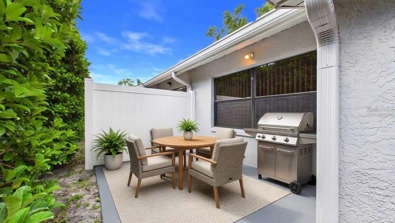 virtually staged patio