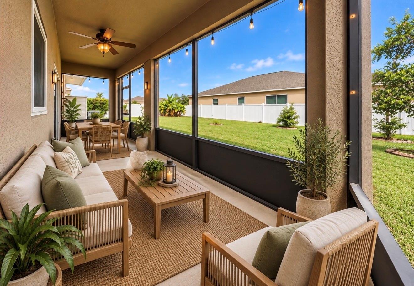 Virtually Staged Lanai