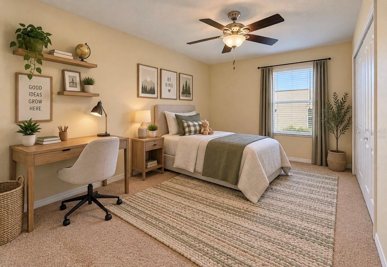Virtually Staged Bedroom 4