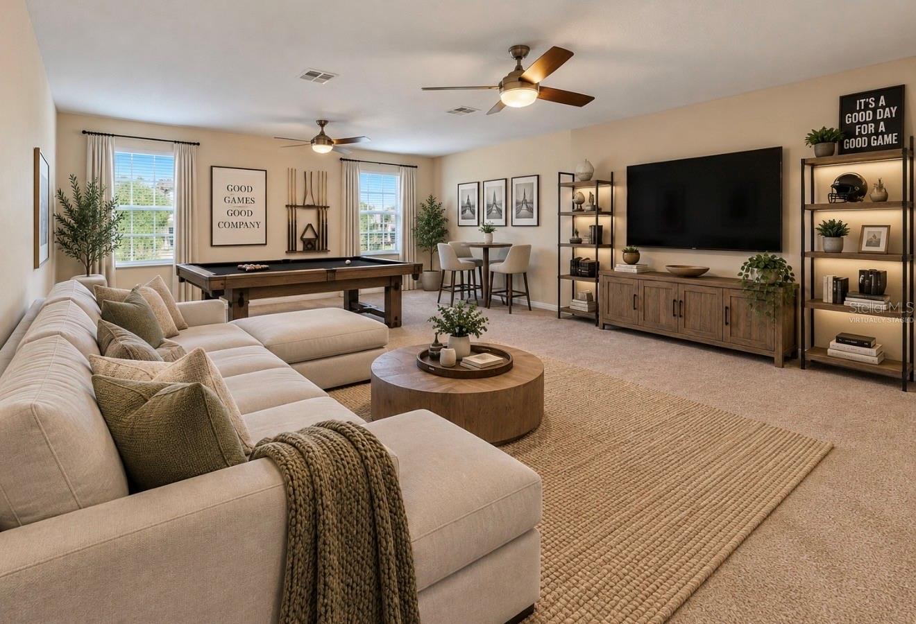 Virtually Staged Bonus Room