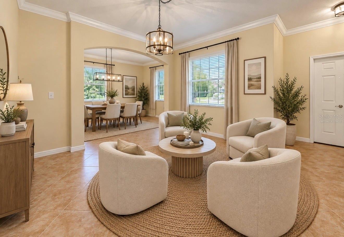 Virtually Staged Formal Living Room Virtually Staged Formal Living Room