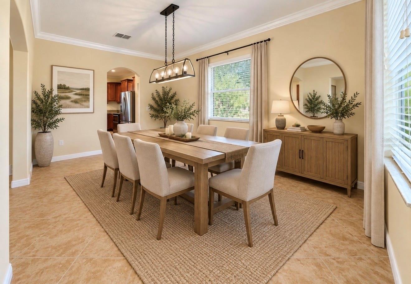 Virtually Staged Dining Room Virtually Staged Dining Room