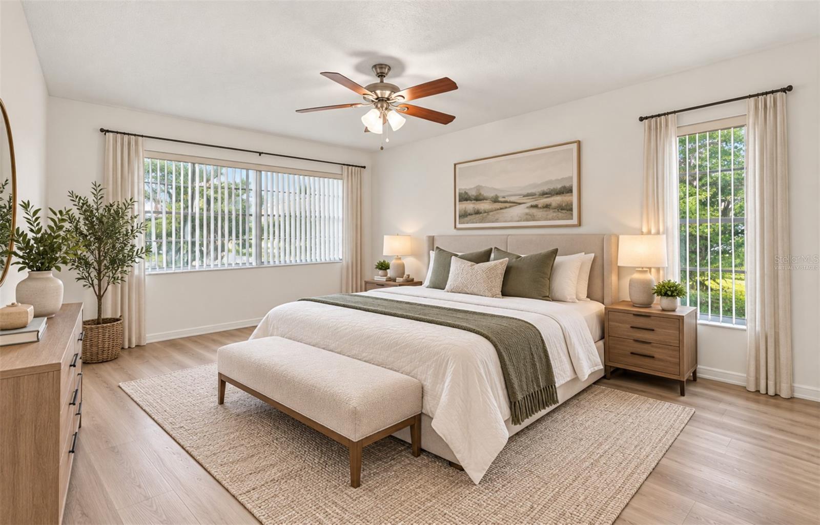 Virtually Staged Main Owners Room