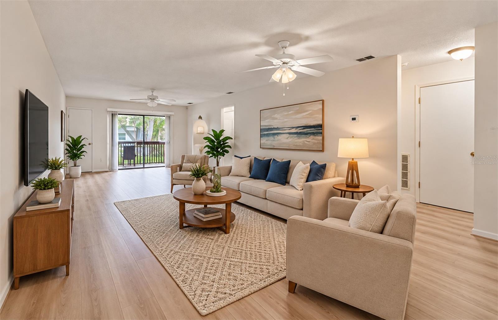 Virtually Staged Living Room