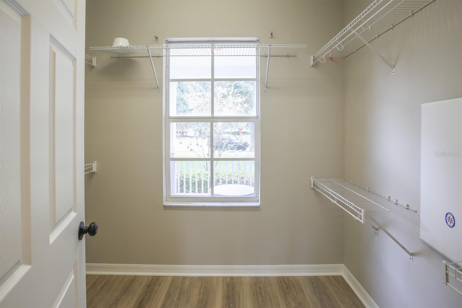 Primary walk-in closet