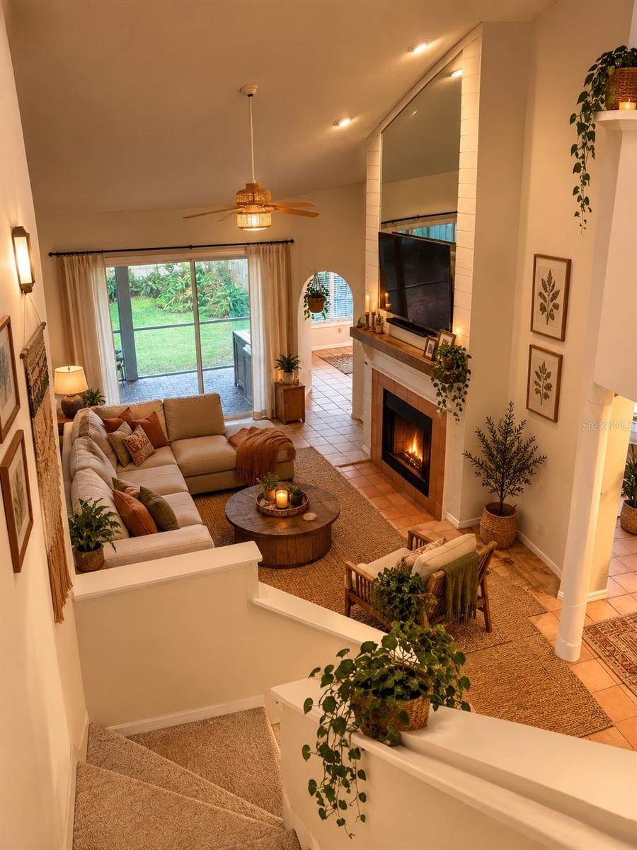 Living room virtual staged Living room virtual staged