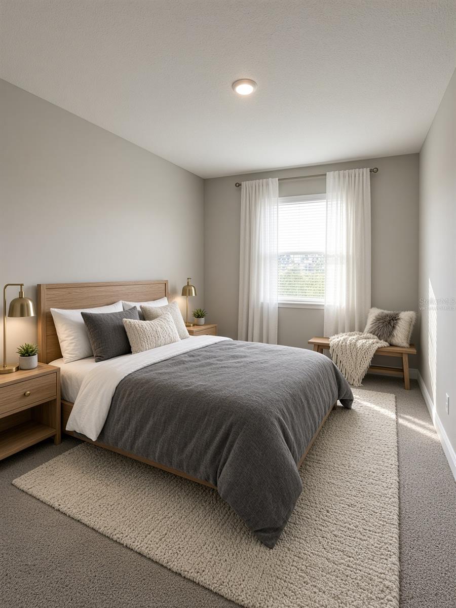 4th Bedroom - First Floor (Virtually Staged)
