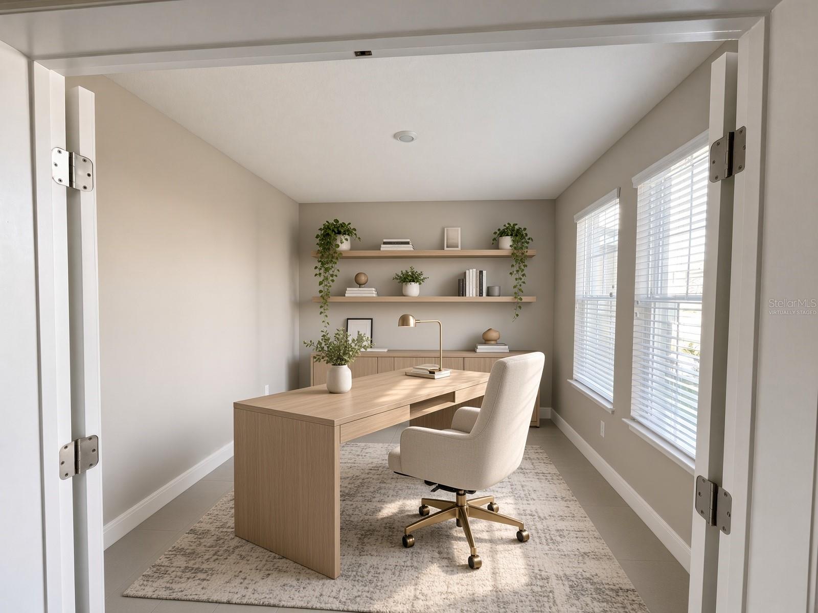 Studio/Office-Virtually Staged