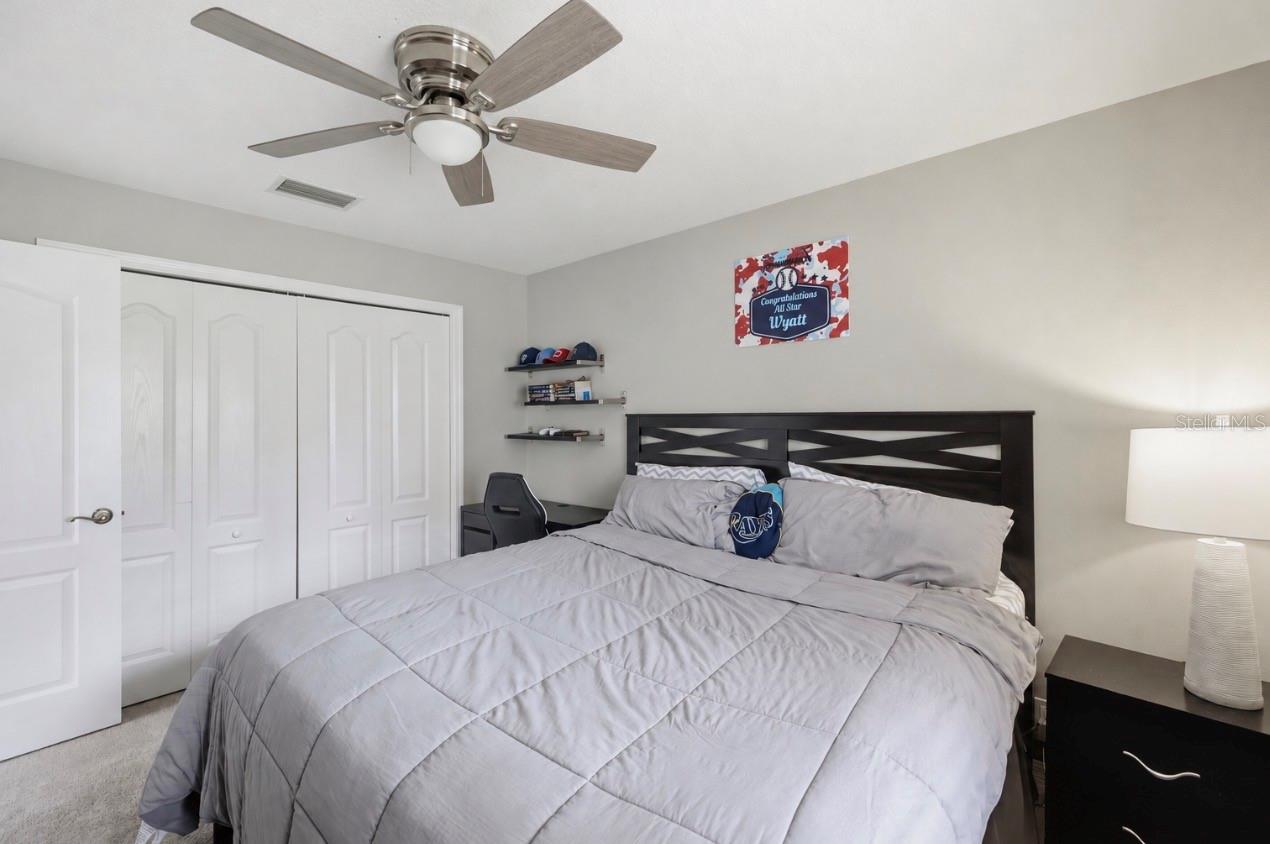 Bedroom 3- custom closet system