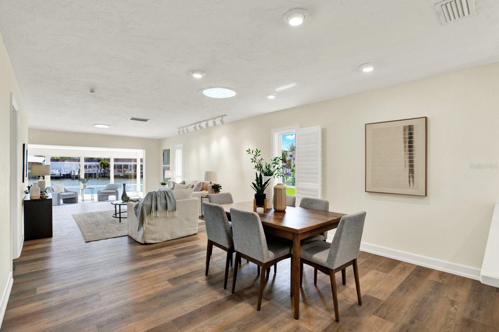 Living Room And Dining