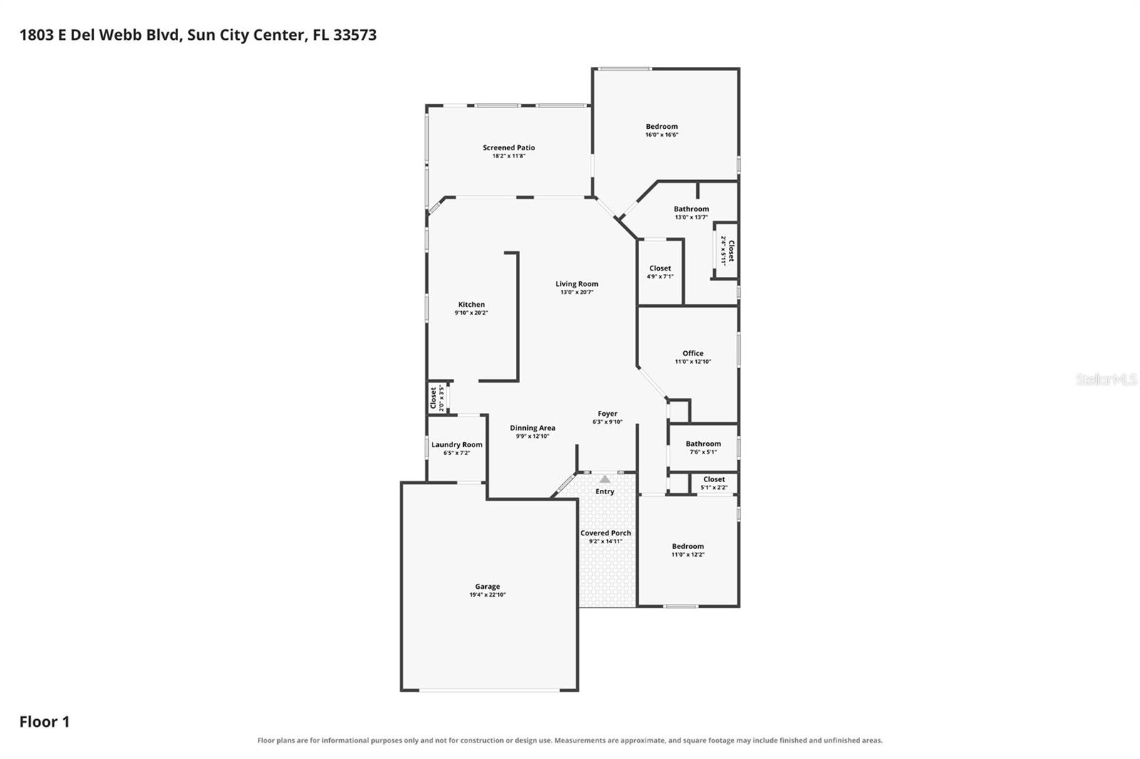 1803 E DEL WEBB BOULEVARD, Sun City Center, FL 33573