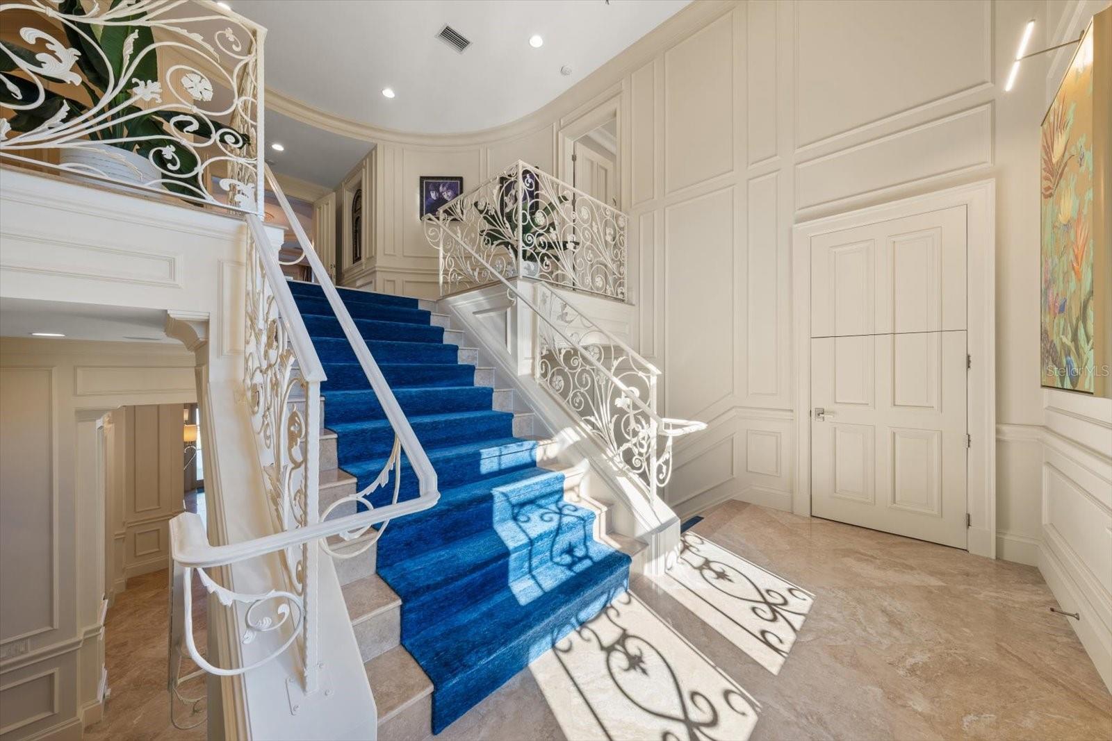 There are two large and separate storage closets at both ends of this landing