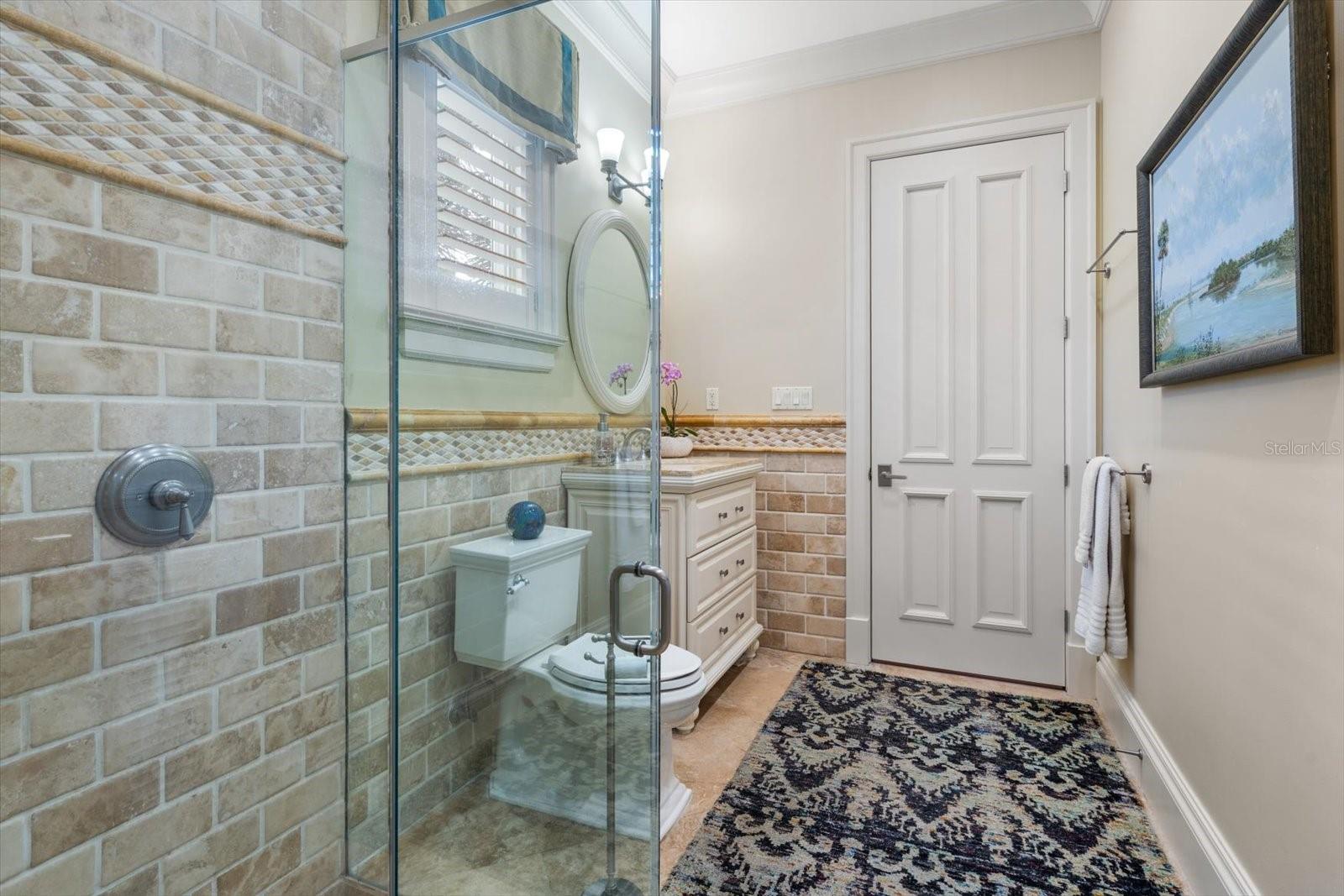 Full Bathroom with Walk-in Shower