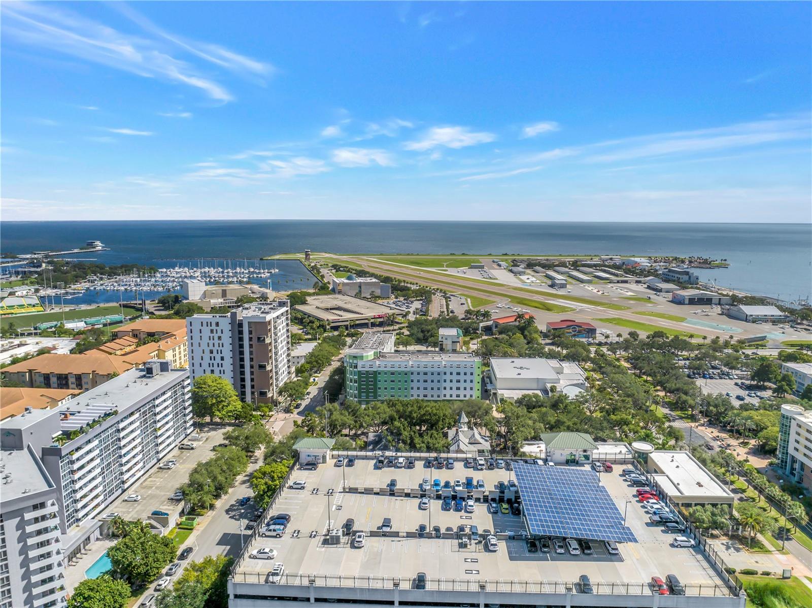 If you zoom in and see the Dome building?  That is the internatioally reknowned Salvador Dali Museum! And to the left is The Mahaffey Theatre.