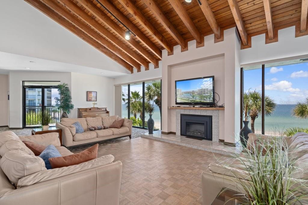 Beachfront clubhouse