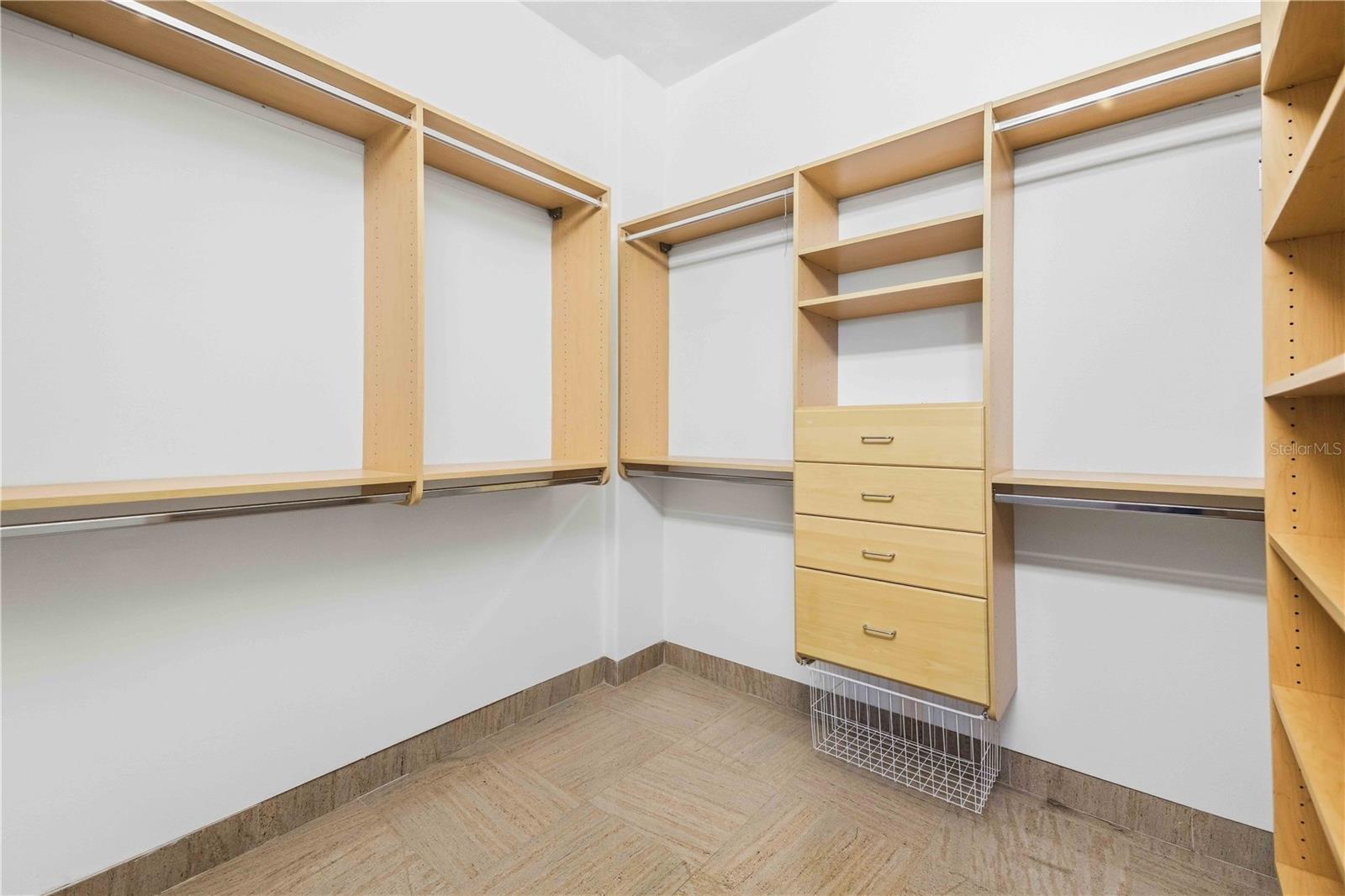 Primary closet