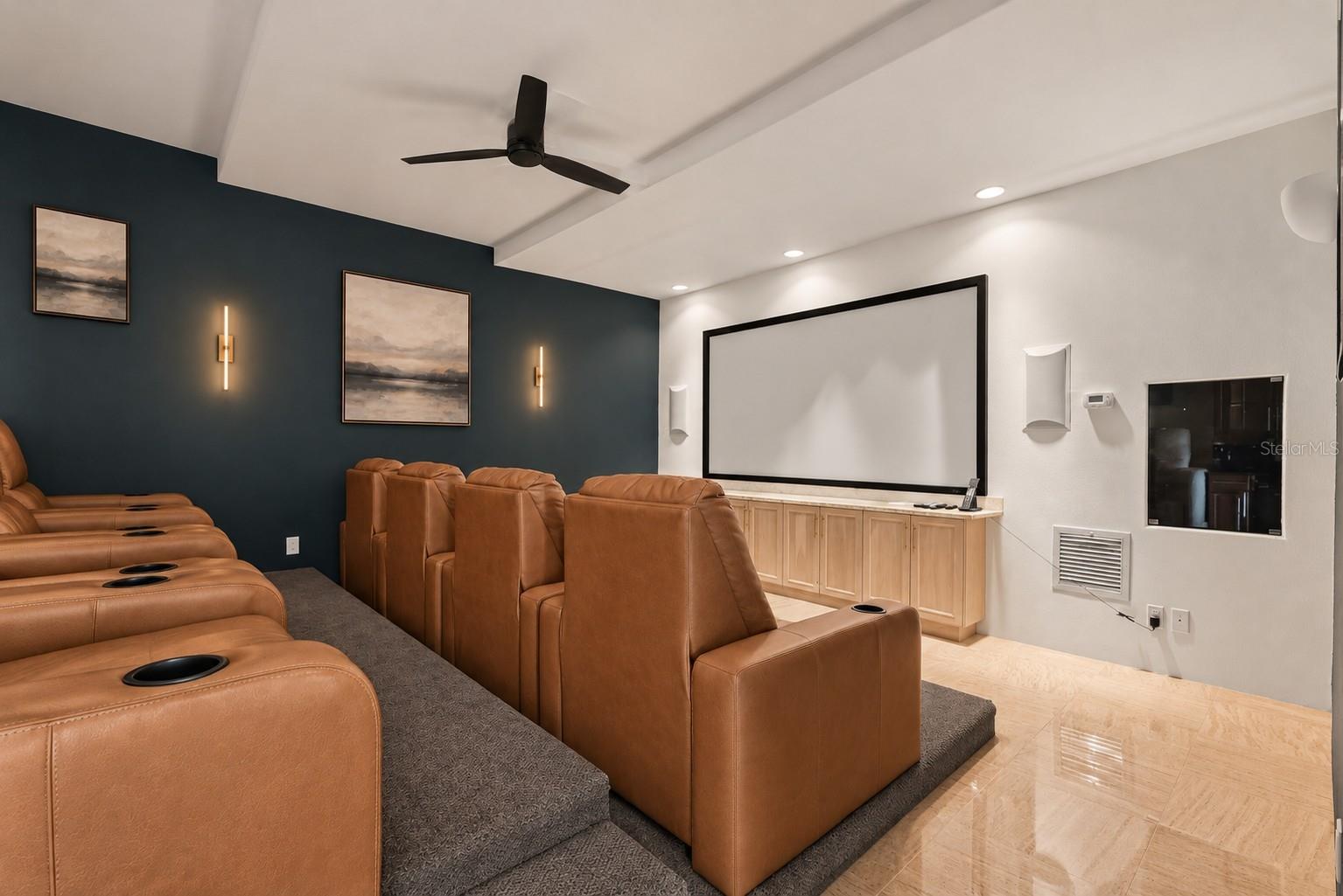 Virtual Renovation showing updated Home Theater