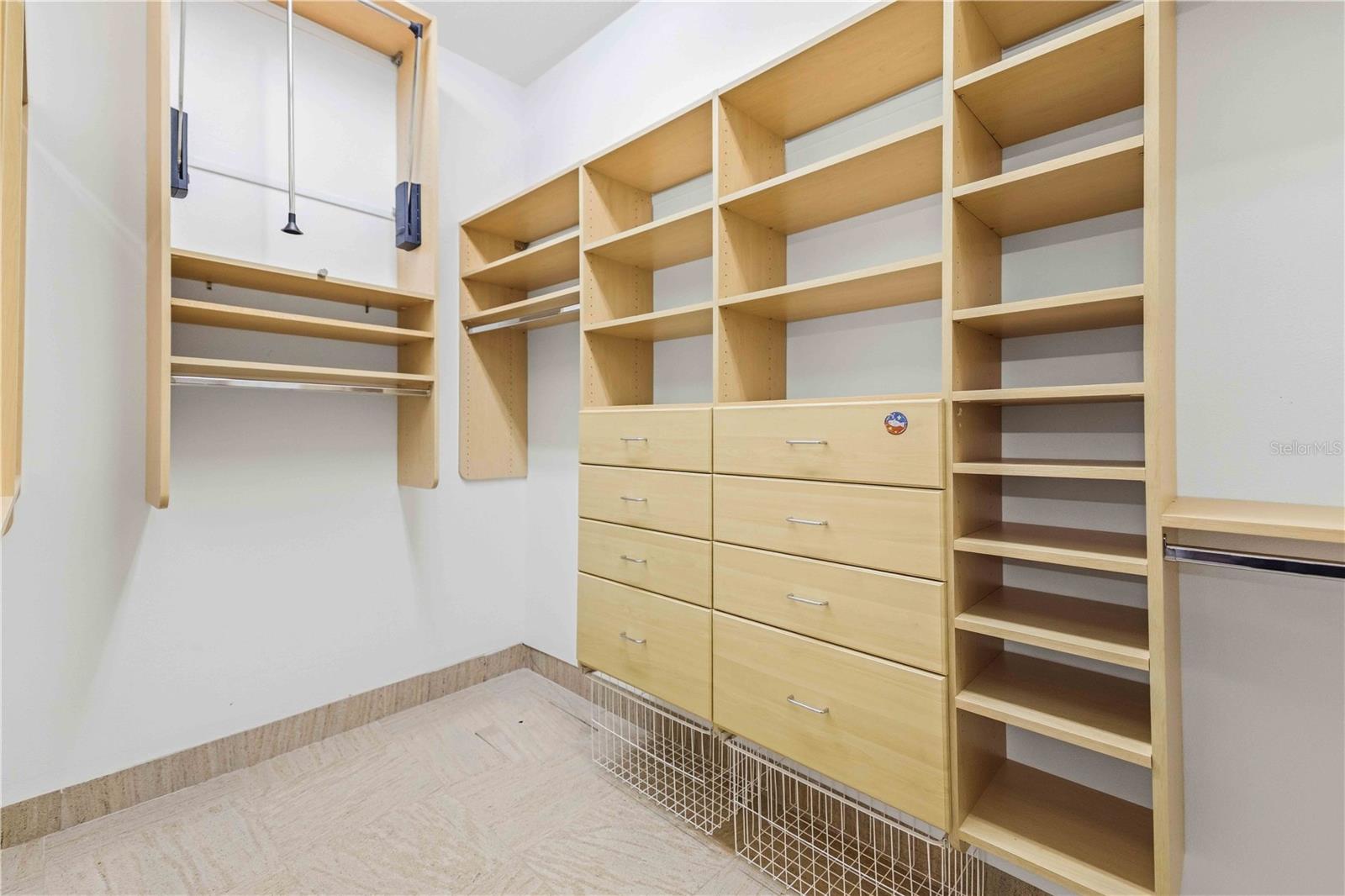 Primary closet