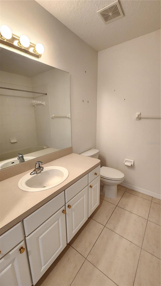 Upstairs guest bathroom.