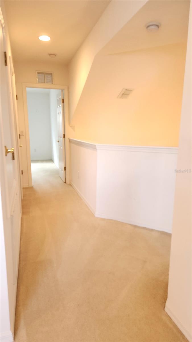View from Loft into 3rd Bedroom.