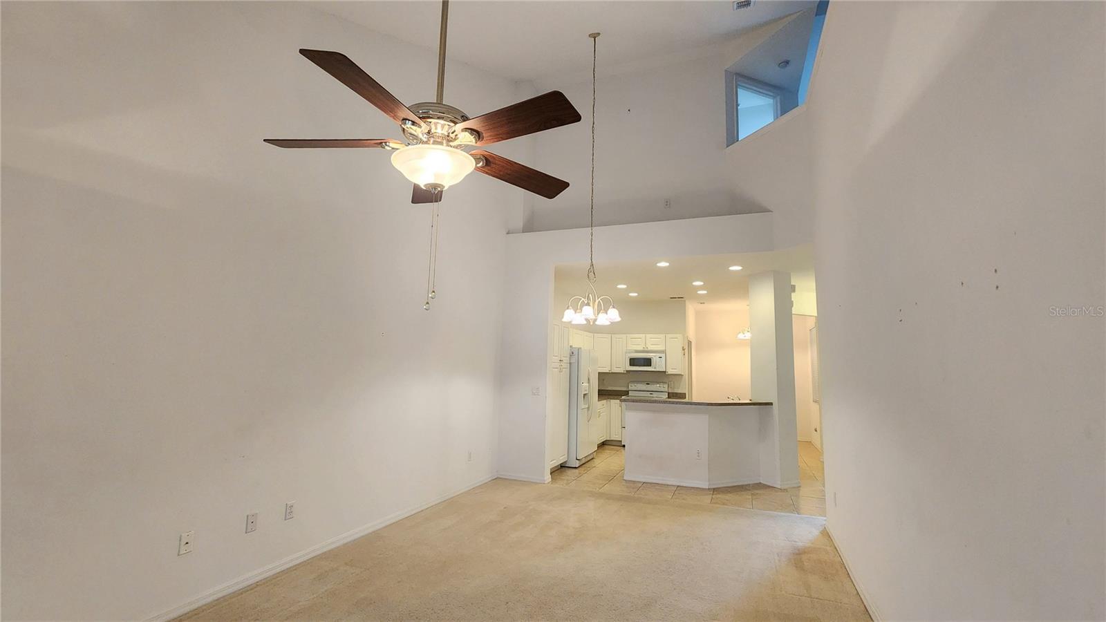 View from Living Room into Kitchen.