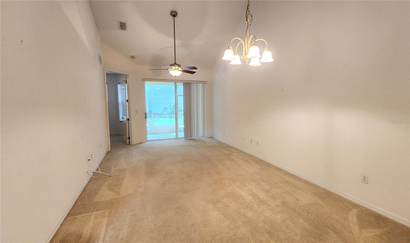 View from the Kitchen towards Patio.