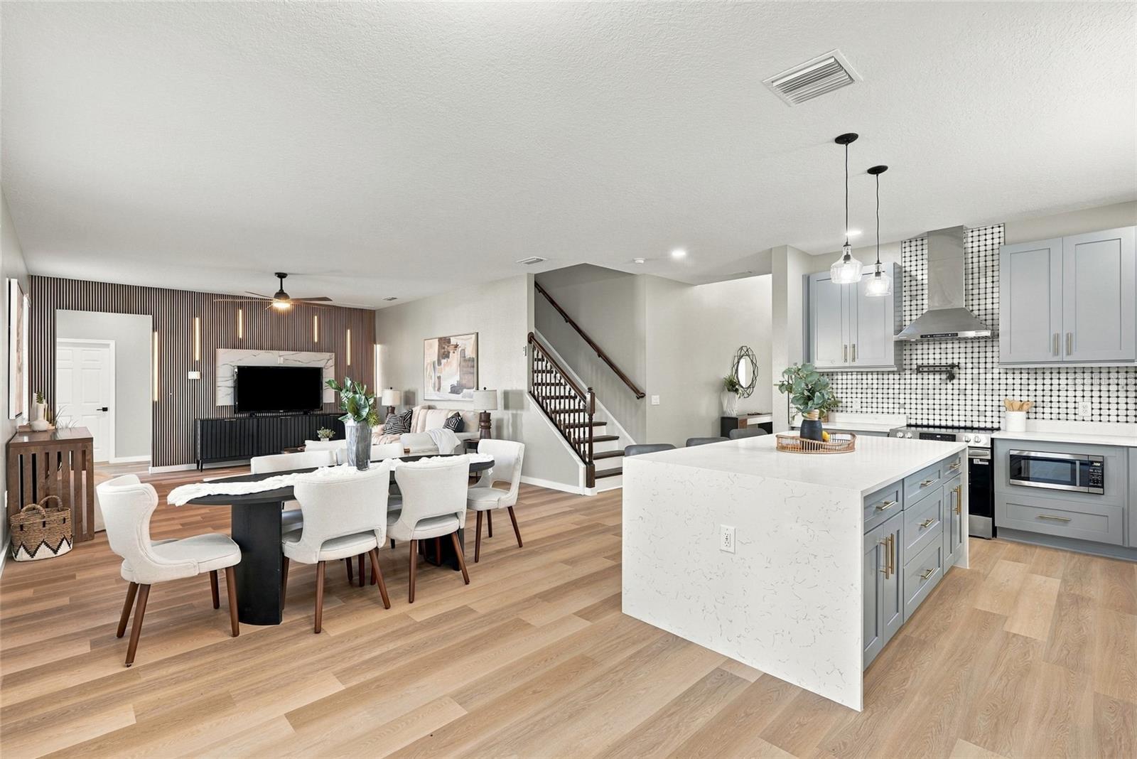 Open Concept Kitchen/Dining/Living